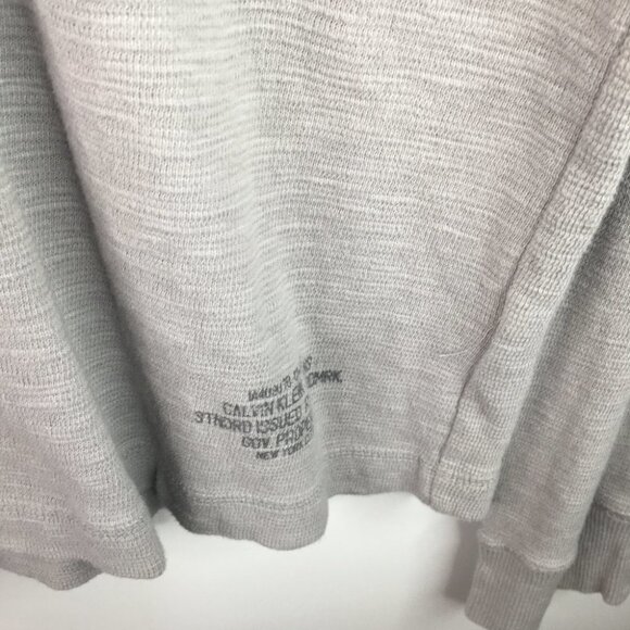 Calvin Klein Gray 1/4 Zip Pullover Sweater XL - Picture 3 of 6